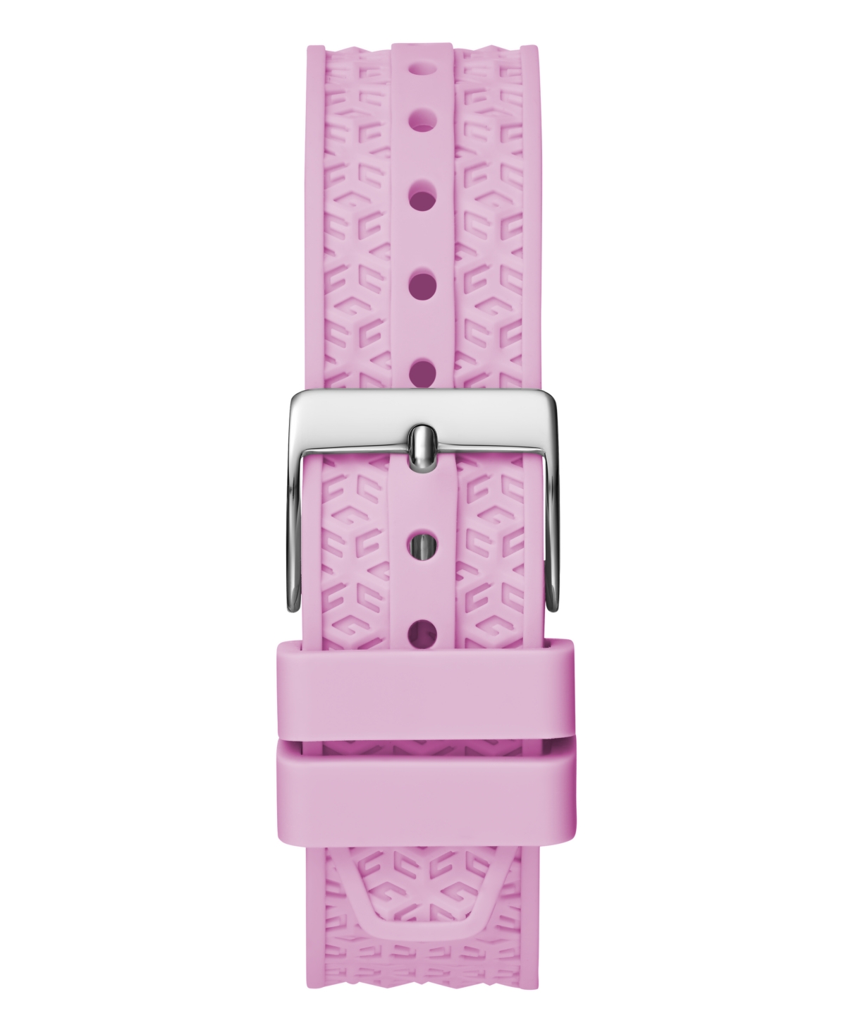 Shop Guess Women's Analog Pink Silicone Watch 32mm
