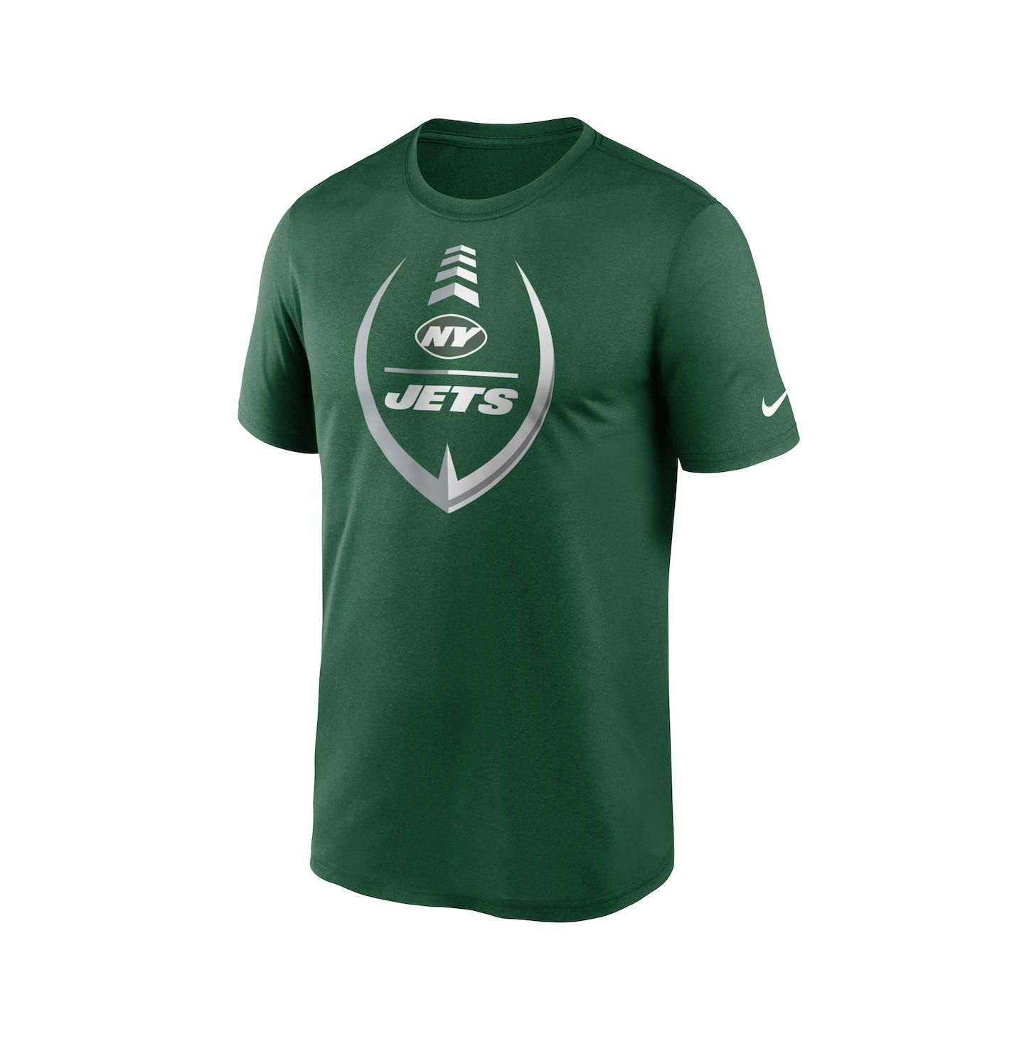Мужская футболка Nike Green New York Jets Icon Legend Performance — фото 3