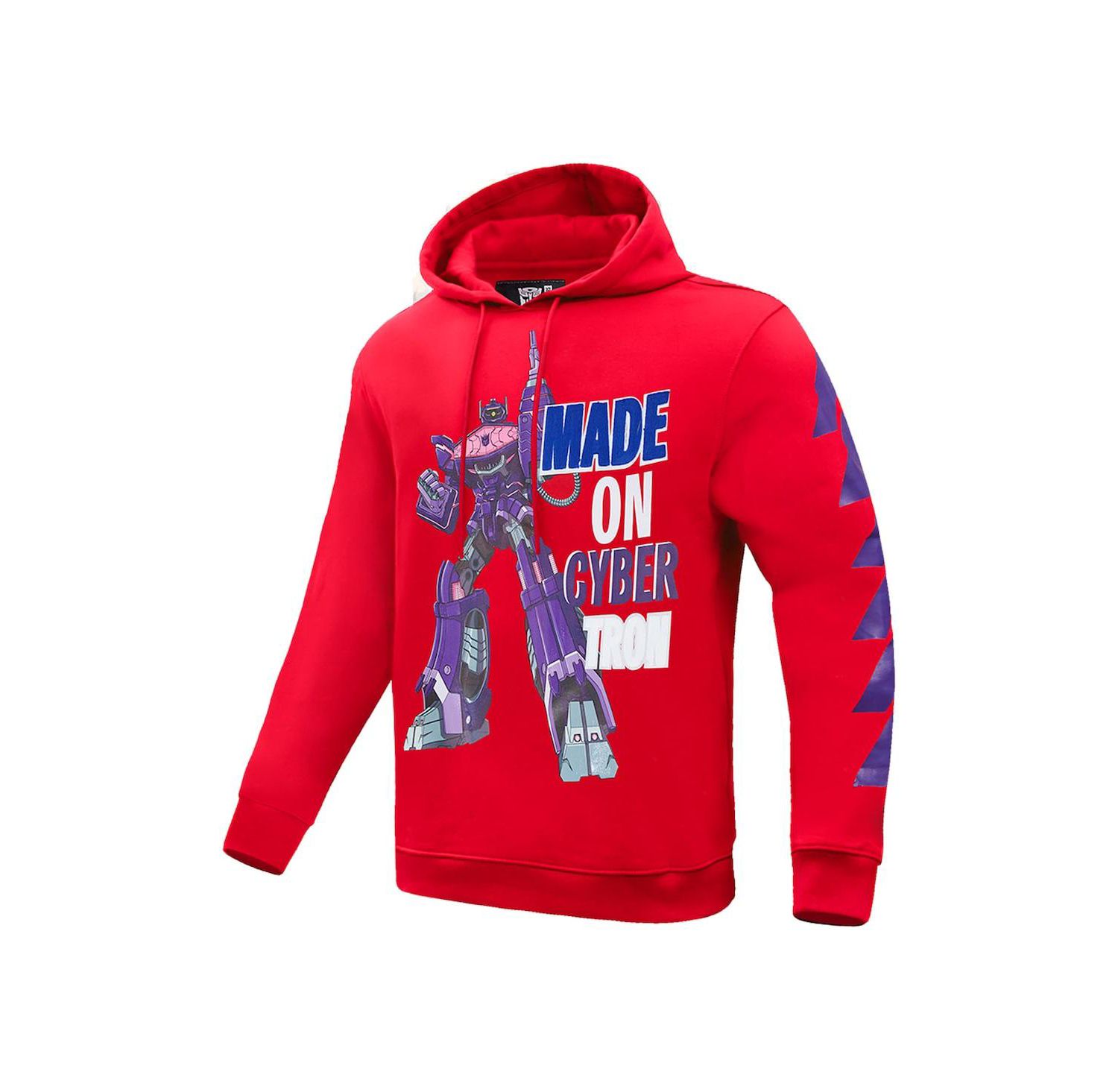 Men's and Women's Red Transformers Made On Cybertron Pullover Hoodie