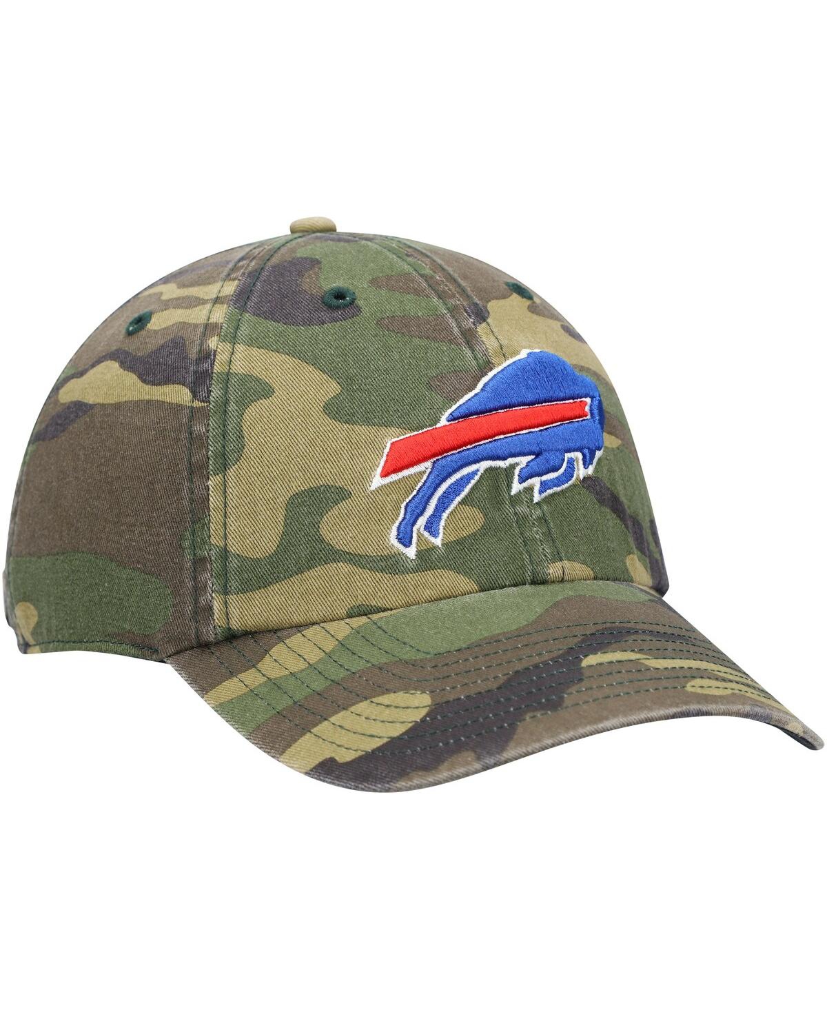 Men's '47 BrandBuffalo Bills Woodland Clean Up Adjustable Hat - Camo