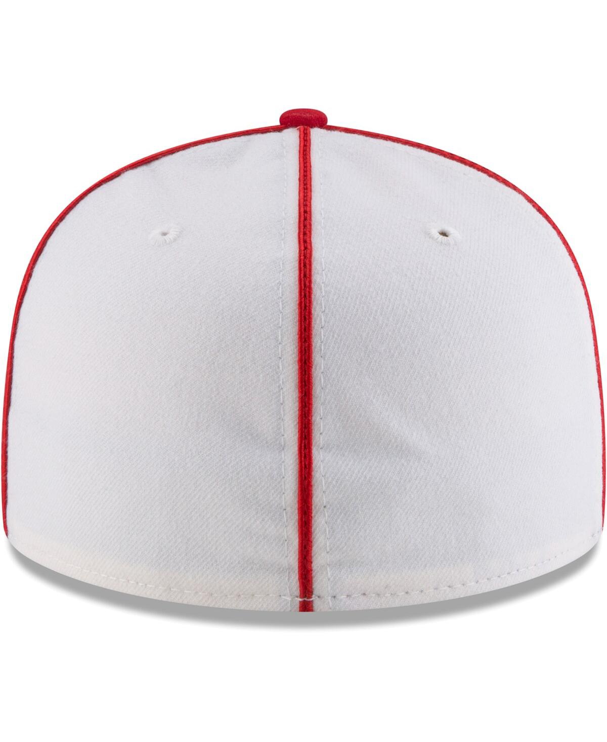 Men's New Era Red Distressed Pittsburgh Crawfords Cooperstown Collection Turn Back The Clock 59FIFTY Fitted Hat - Red