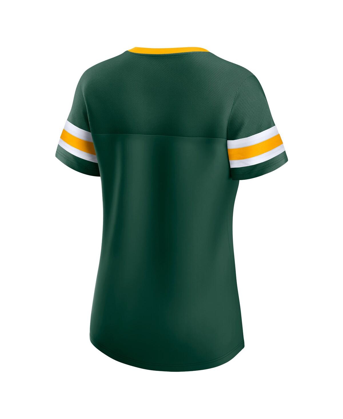 Shop Fanatics Women's  Green Green Bay Packers Original State Lace-up T-shirt