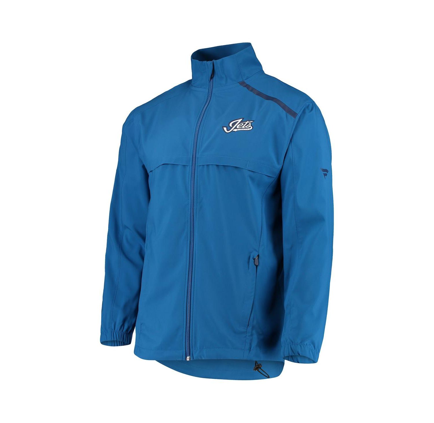 Men's Blue Winnipeg Jets Alternate Logo Rinkside Mock Full-Zip Jacket