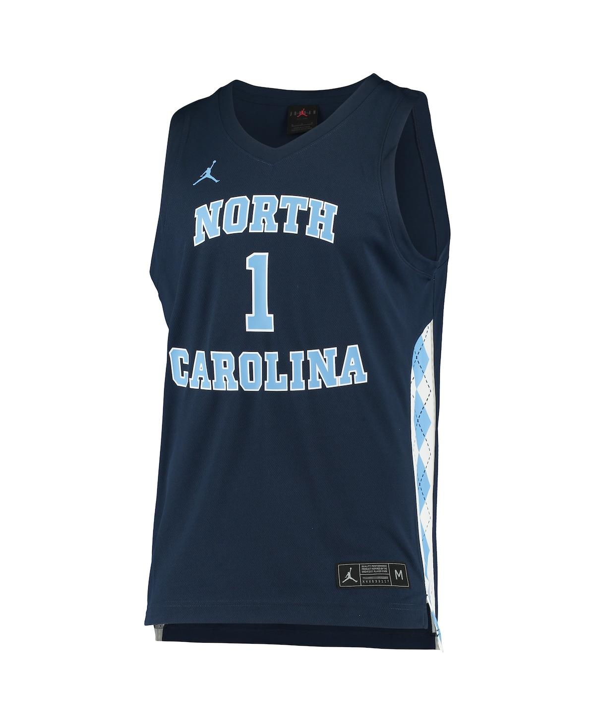 Men's and Women's Jordan #1North Carolina Tar Heels Replica Basketball Jersey - Navy