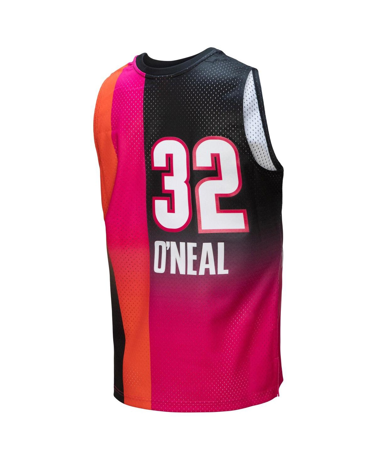 Men's Mitchell & Ness Shaquille O'Neal Black Miami Heat 2005/06 Hardwood Classics Fadeaway Swingman Player Jersey - Black