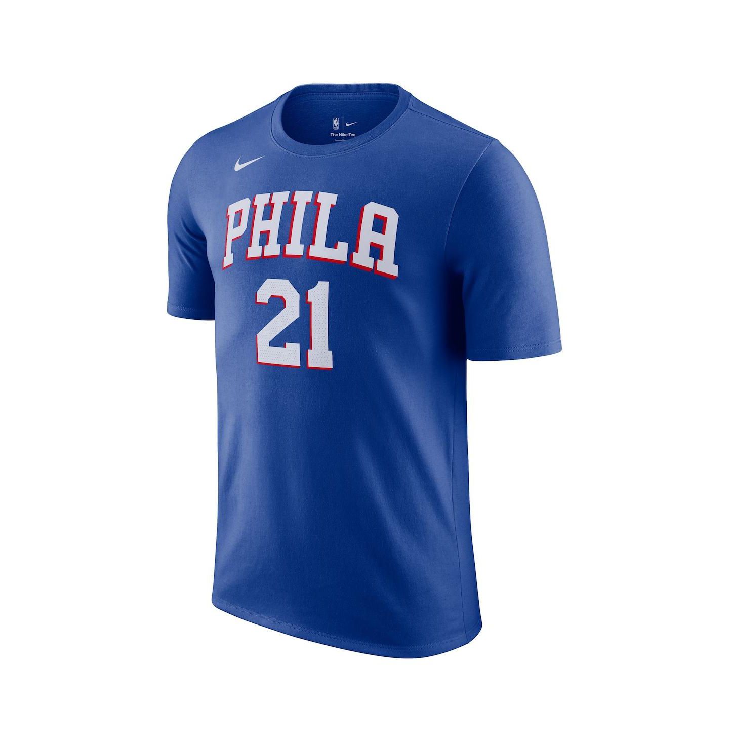 Мужская футболка Nike Joel Embiid Royal Philadelphia 76ers Icon 2022/23 Name and Number — фото 2