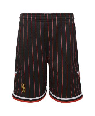 Big Boys Black Chicago Bulls Hardwood Classics Swingman Shorts