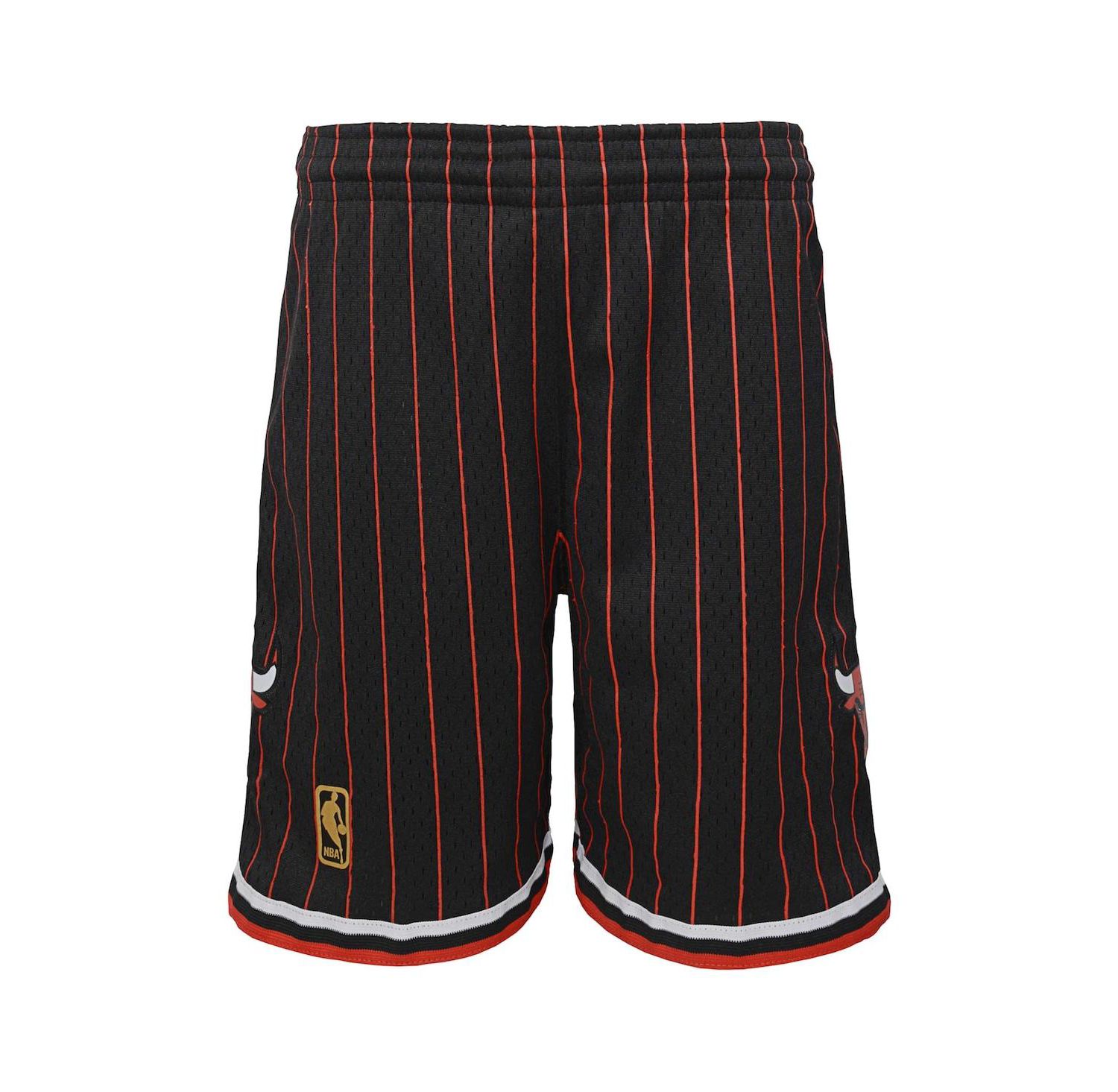Big Boys Black Chicago Bulls Hardwood Classics Swingman Shorts
