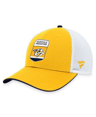 Men's Gold Nashville Predators 2023 NHL Draft On Stage Trucker Adjustable Hat