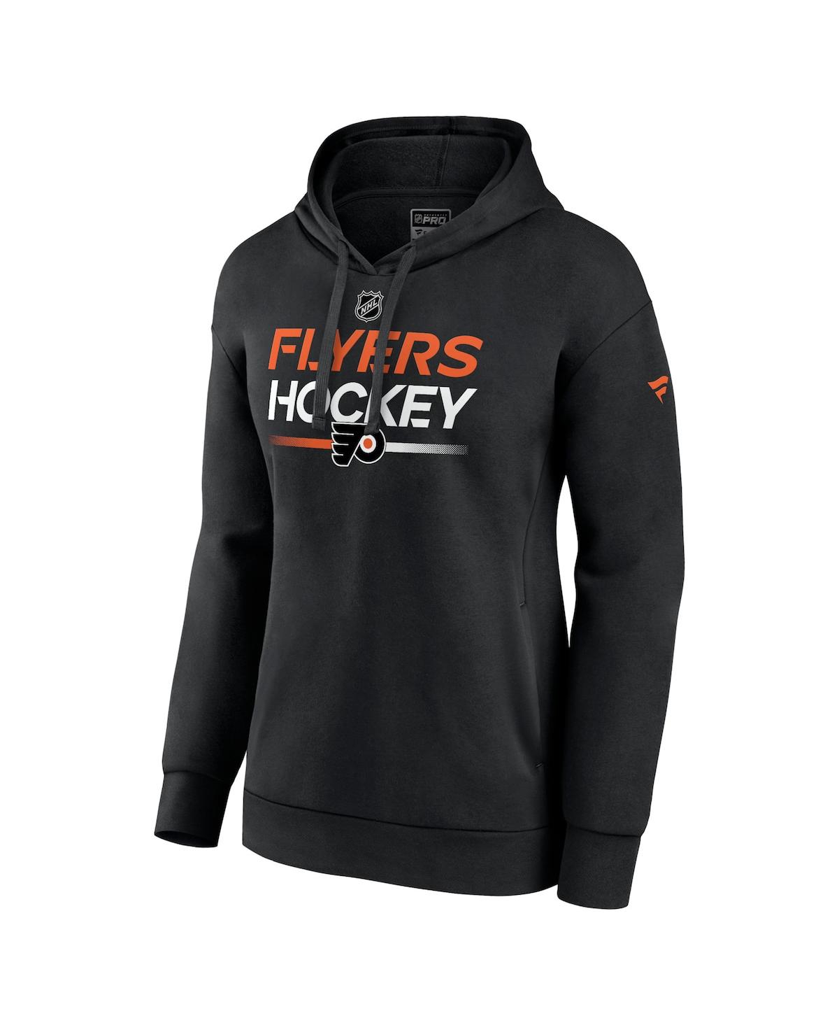 Women's FanaticsPhiladelphia Flyers Authentic Pro Pullover Hoodie - Black
