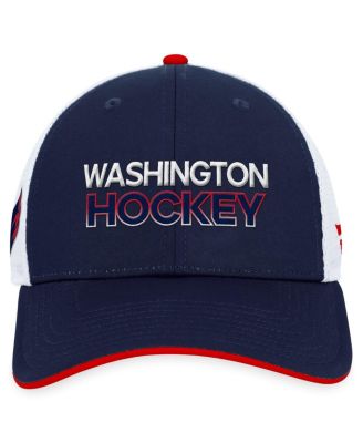 Men's Navy Washington Capitals Authentic Pro Rink Trucker Adjustable Hat