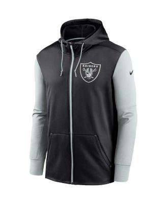 Men's Black Las Vegas Raiders Performance Full-Zip Hoodie