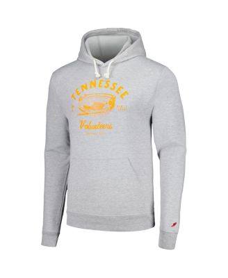 Men's Heather Gray Distressed Tennessee Volunteers Stadium Essential Pullover Hoodie