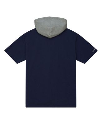 Men's Navy Dallas Cowboys Postgame Short Sleeve Hoodie