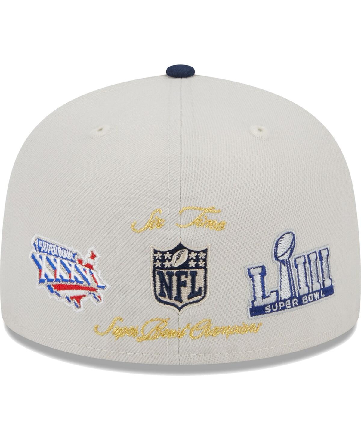 Men's New Era Navy New England Patriots Super Bowl Champions Patch 59FIFTY Fitted Hat - Navy