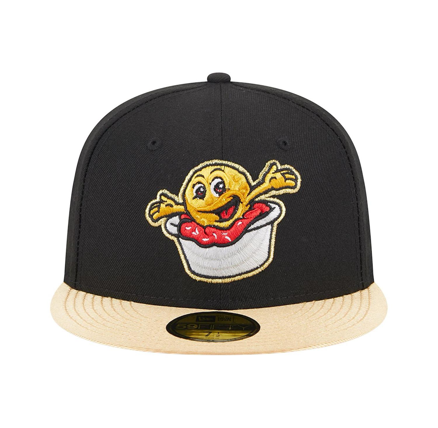 Men's Black Akron RubberDucks Theme Nights Akron Sauerkraut Balls 59FIFTY Fitted Hat