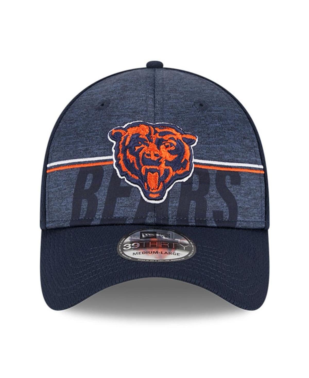 New Era Navy Chicago Bears 2023 Nfl Training Camp Alternate Logo 39thirty Flex Fit Hat In Navy