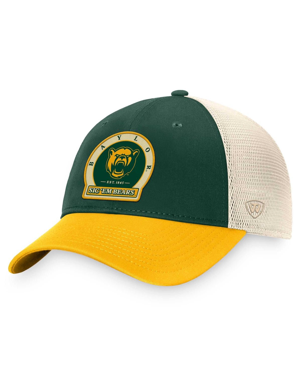 Top Of The World Men's  Green Baylor Bears Refined Trucker Adjustable Hat