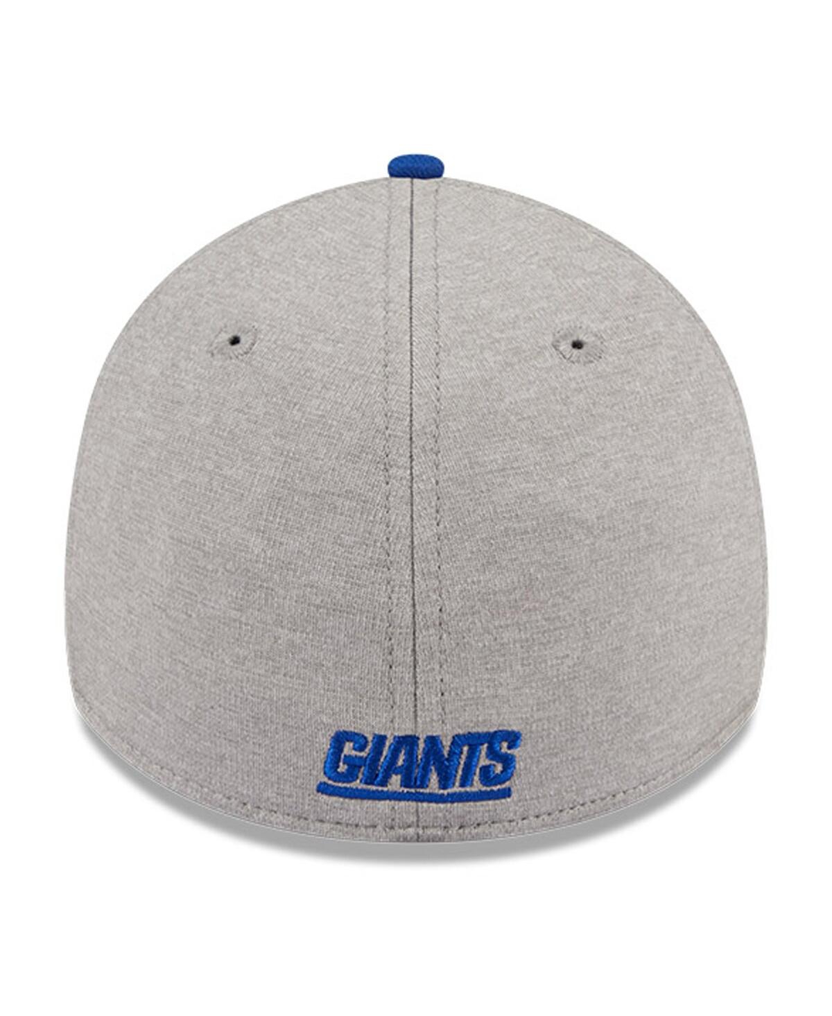 Men's New Era Royal New York Giants Striped 39THIRTY Flex Hat - Royal