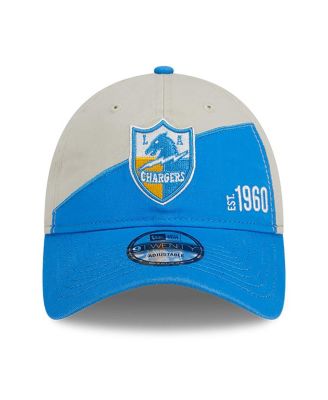 Men's Cream, Powder Blue Los Angeles Chargers 2023 Sideline Historic 9TWENTY Adjustable Hat