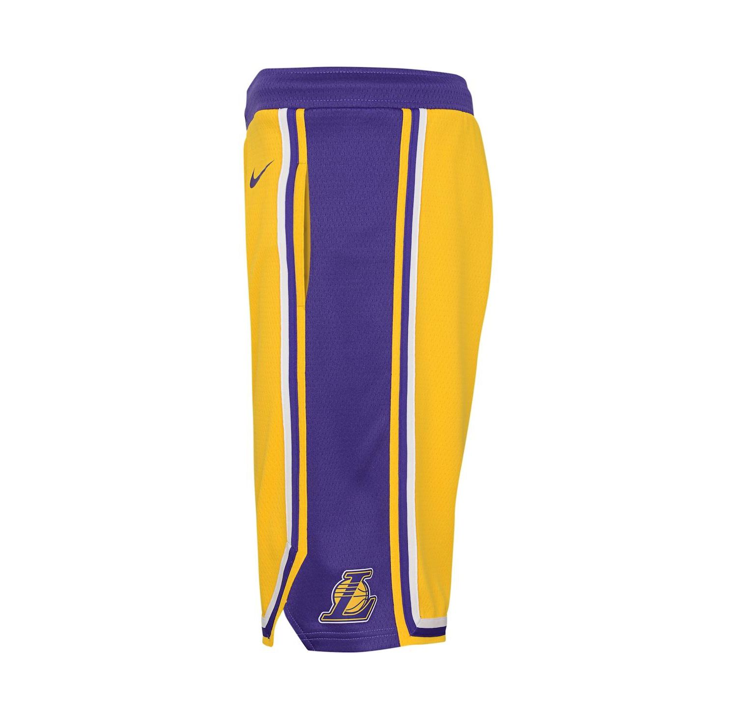 Big Boys Gold Los Angeles Lakers Icon Edition Mesh Performance Swingman Shorts