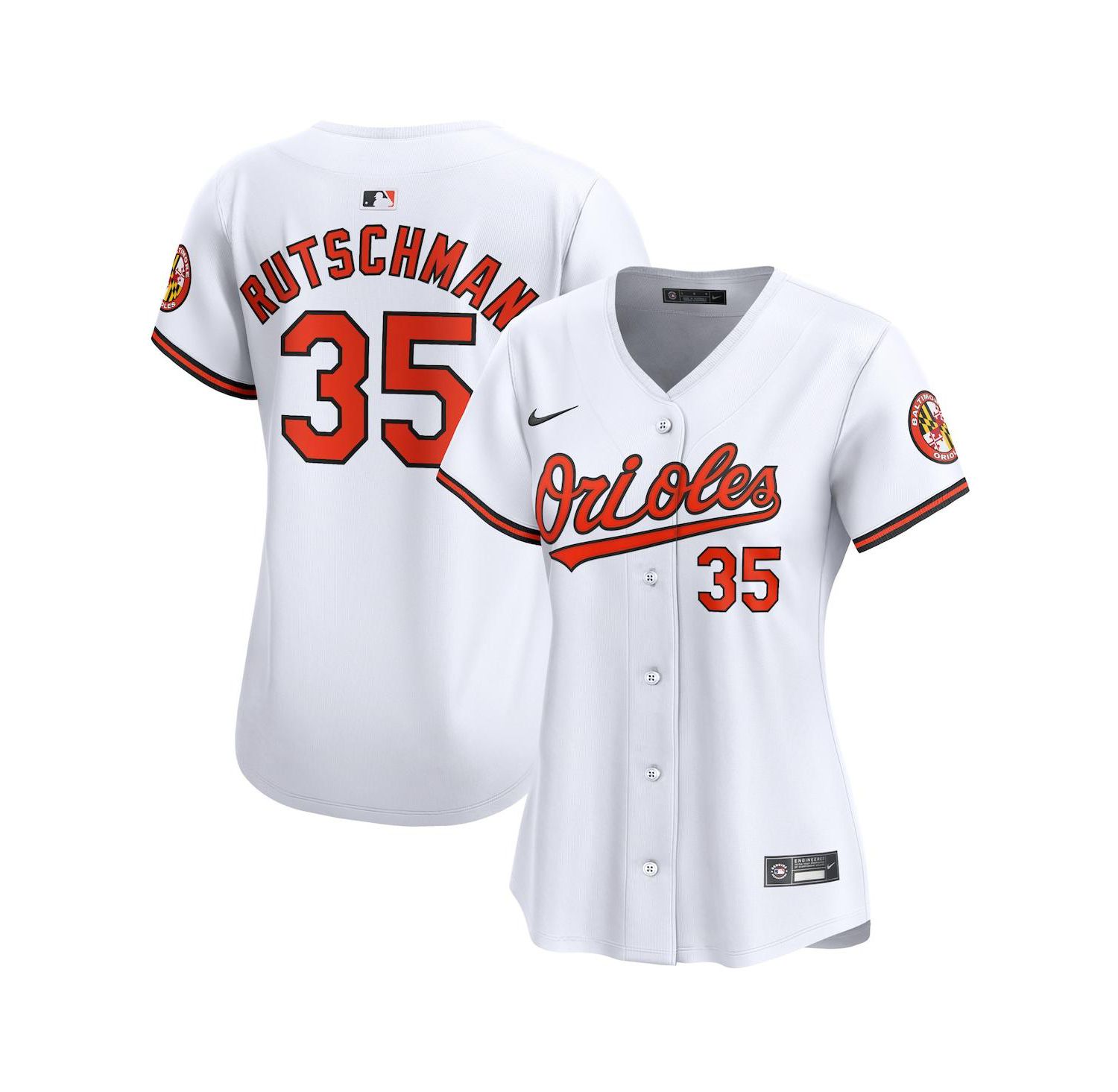 Women's Adley Rutschman White Baltimore Orioles Home Limited Player Jersey