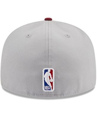Men's Gray, Wine Cleveland Cavaliers Tip-Off Two-Tone 59FIFTY Fitted Hat