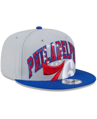 Men's Gray, Royal Philadelphia 76ers Tip-Off Two-Tone 9FIFTY Snapback Hat