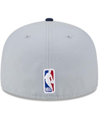 Men's Gray, Navy New Orleans Pelicans Tip-Off Two-Tone 59FIFTY Fitted Hat