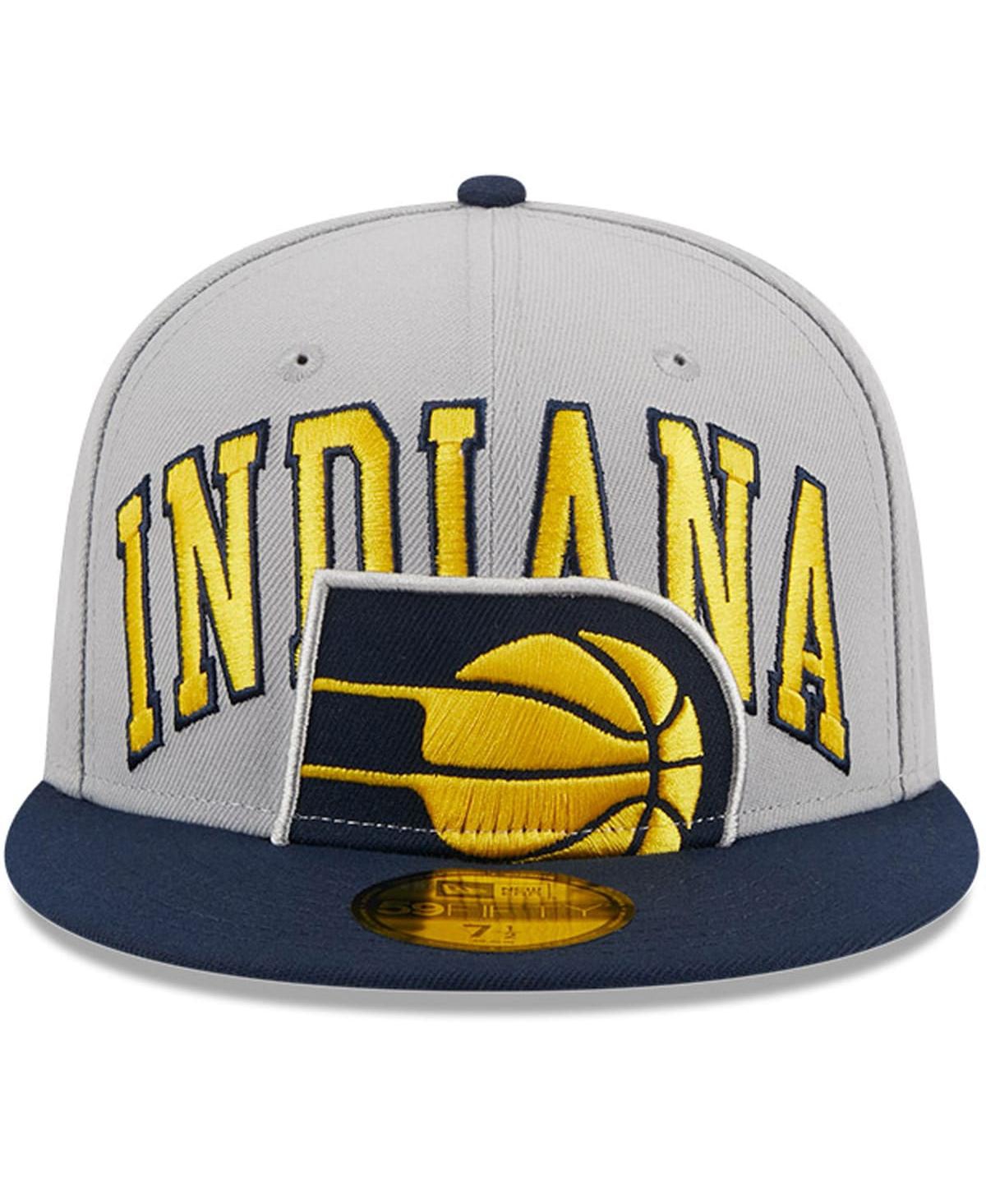 Men's New Era Navy Indiana Pacers Tip-Off Two-Tone 59FIFTY Fitted Hat - Navy