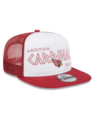 Men's White, Cardinal Arizona Cardinals Banger 9FIFTY Trucker Snapback Hat