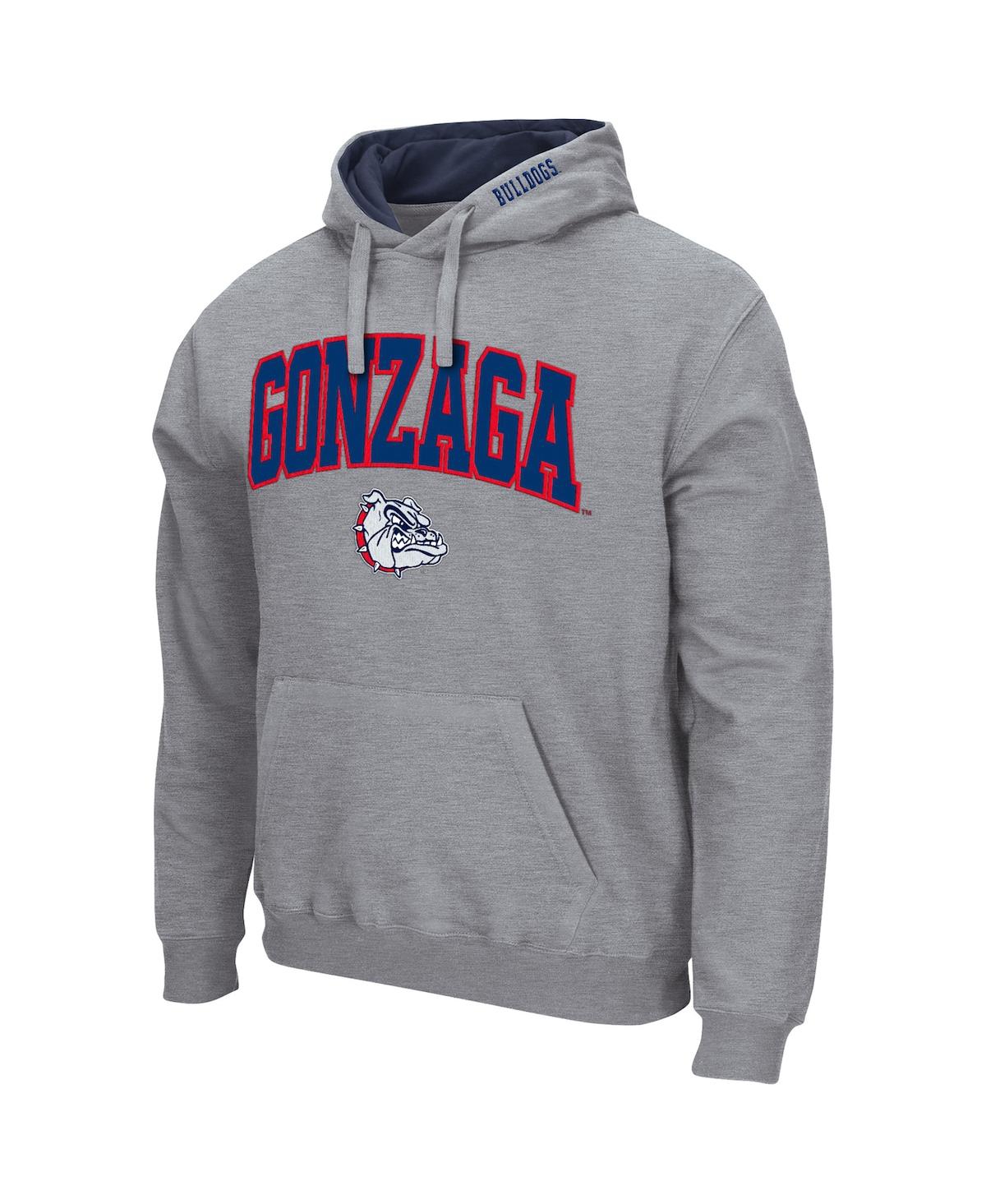 Colosseum Men's  Gonzaga Bulldogs Arch And Logo Pullover Hoodie In Navy