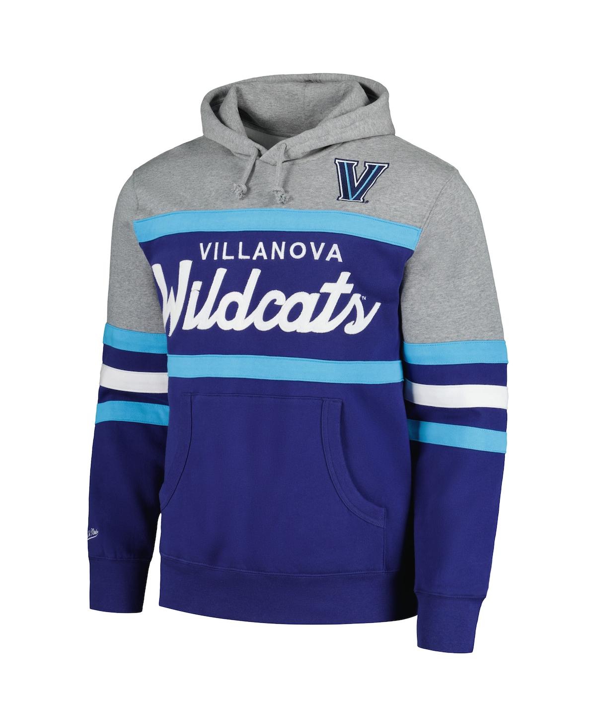 Men's Mitchell & NessVillanova Wildcats Head Coach Pullover Hoodie - Navy