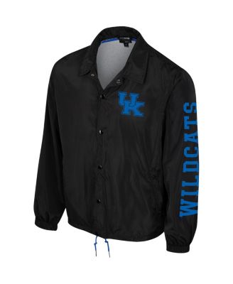 Men's and Women's Black Kentucky Wildcats Coaches Full-Snap Jacket