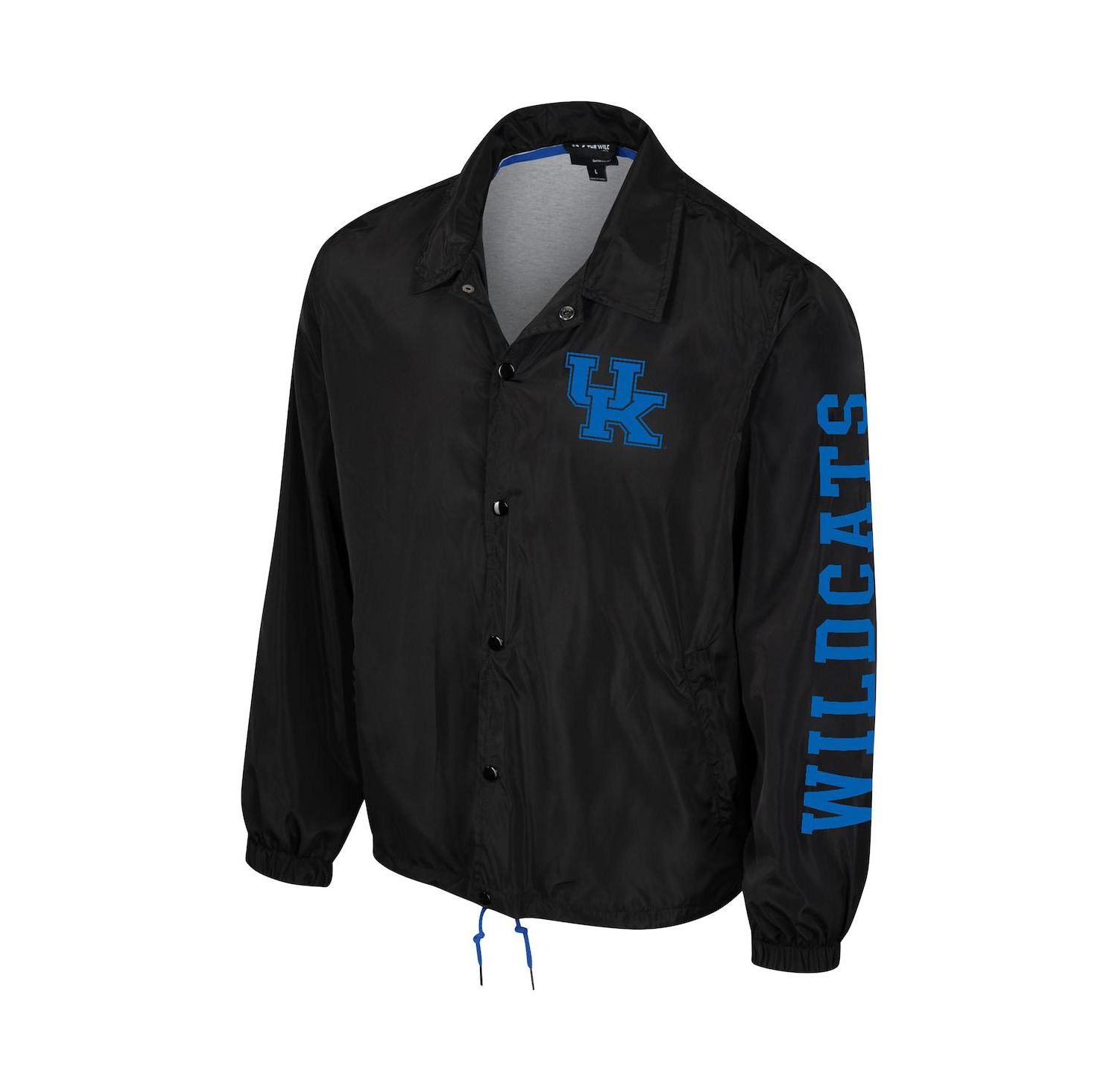 Men's and Women's Black Kentucky Wildcats Coaches Full-Snap Jacket