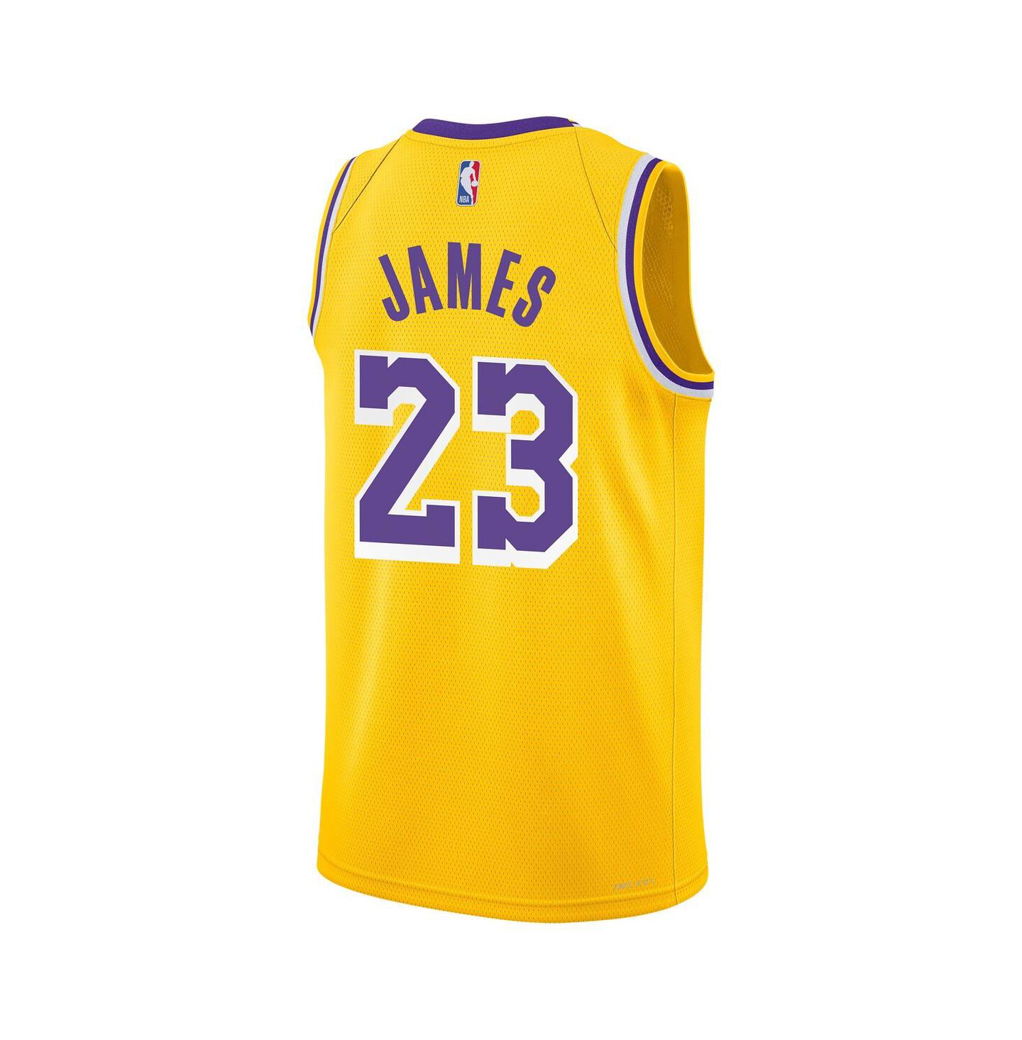 Детская джерси Nike LeBron James Los Angeles Lakers Swingman Icon Edition, Gold — фото 3