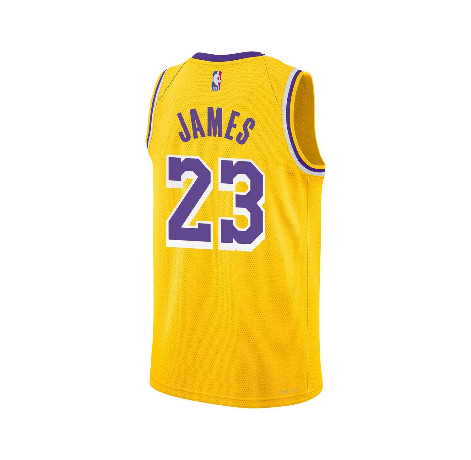Big Boys LeBron James Gold Los Angeles Lakers Swingman Jersey - Icon Edition
