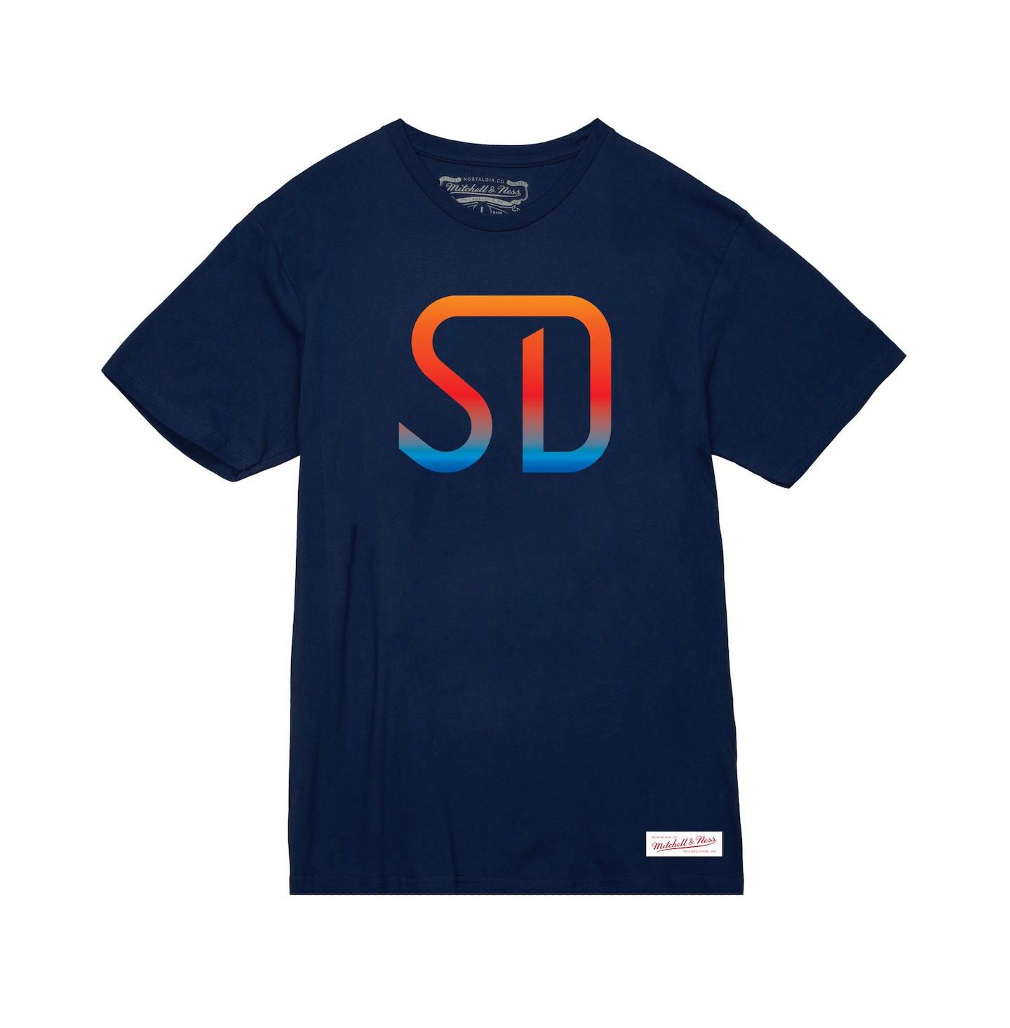 Женская футболка Mitchell & Ness Navy San Diego FC Monogram — фото 2