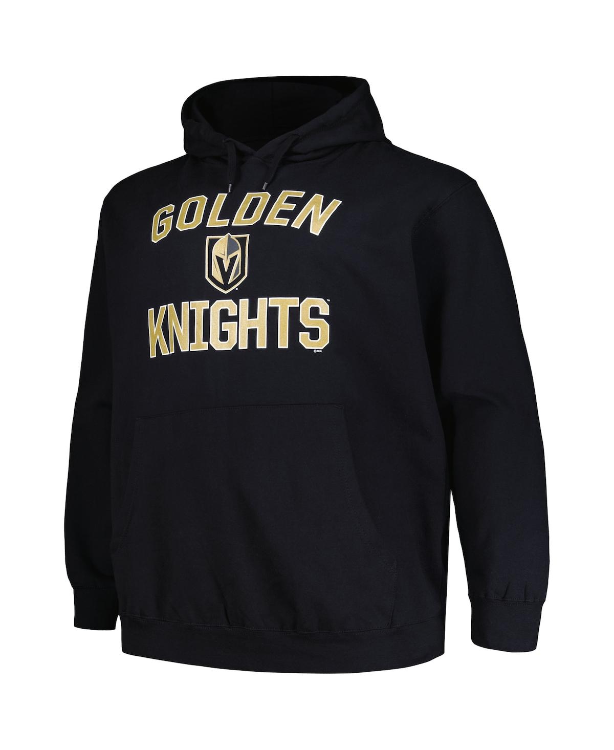 Men's ProfileVegas Golden Knights Big and Tall Arch Over Logo Pullover Hoodie - Black