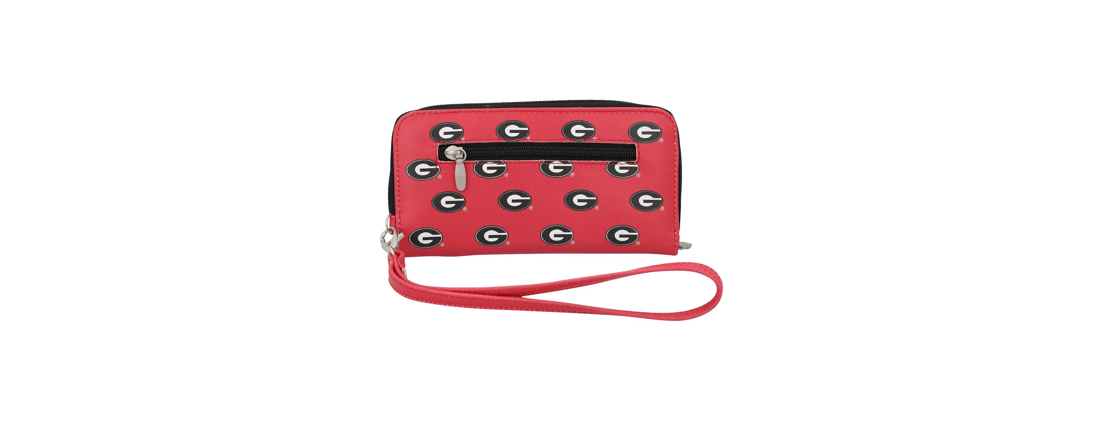Women's Georgia Bulldogs Zip-Around Wristlet Wallet