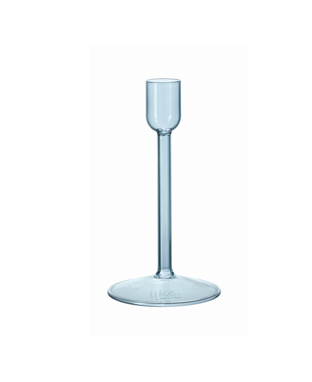 Shop Villeroy & Boch Bubble Glass Small Candleholder In Ice Blue