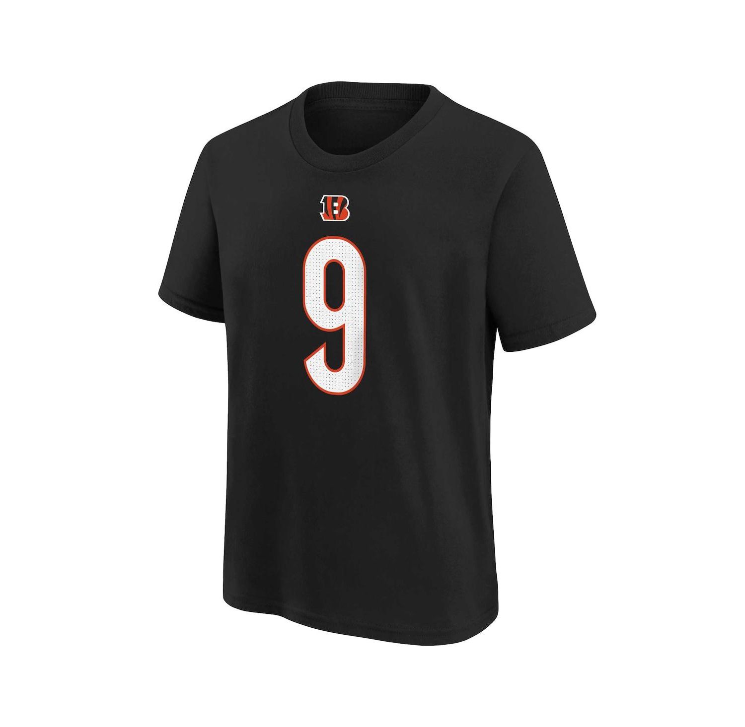 Big Boys Joe Burrow Black Cincinnati Bengals Player Name and Number T-shirt