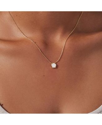 Mother of Pearl Inlay Flower Pendant - Saya