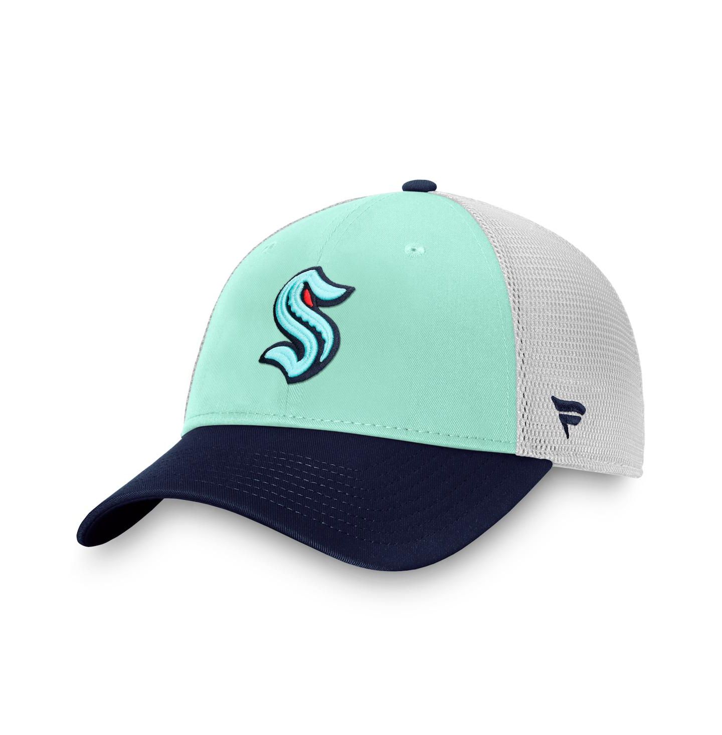 Мужская кепка Fanatics Blue Seattle Kraken Special Edition 2.0 Trucker Adjustable Hat — фото 1