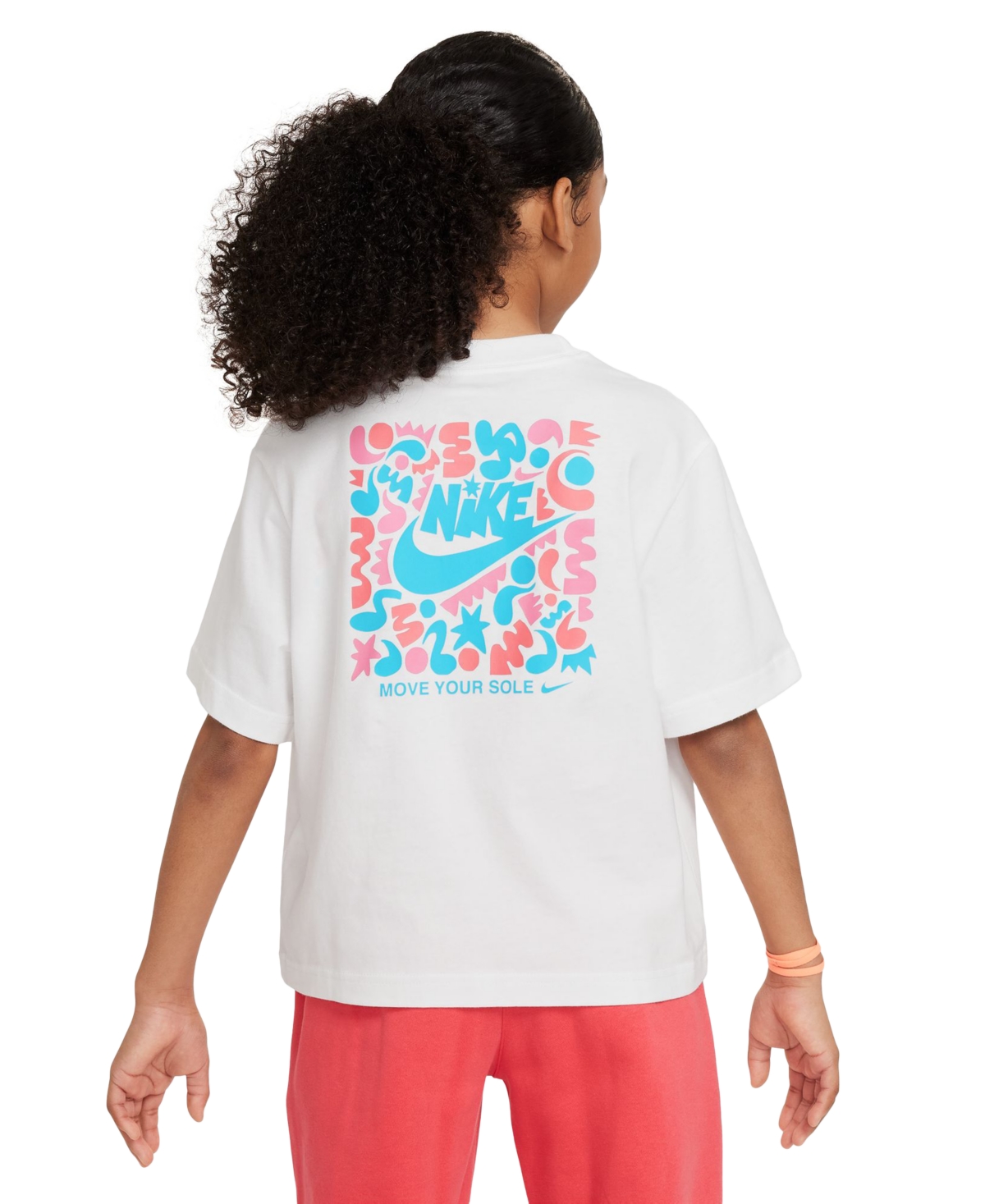 Nike Big Girls Sportswear Boxy Logo Graphic Cotton T-Shirt