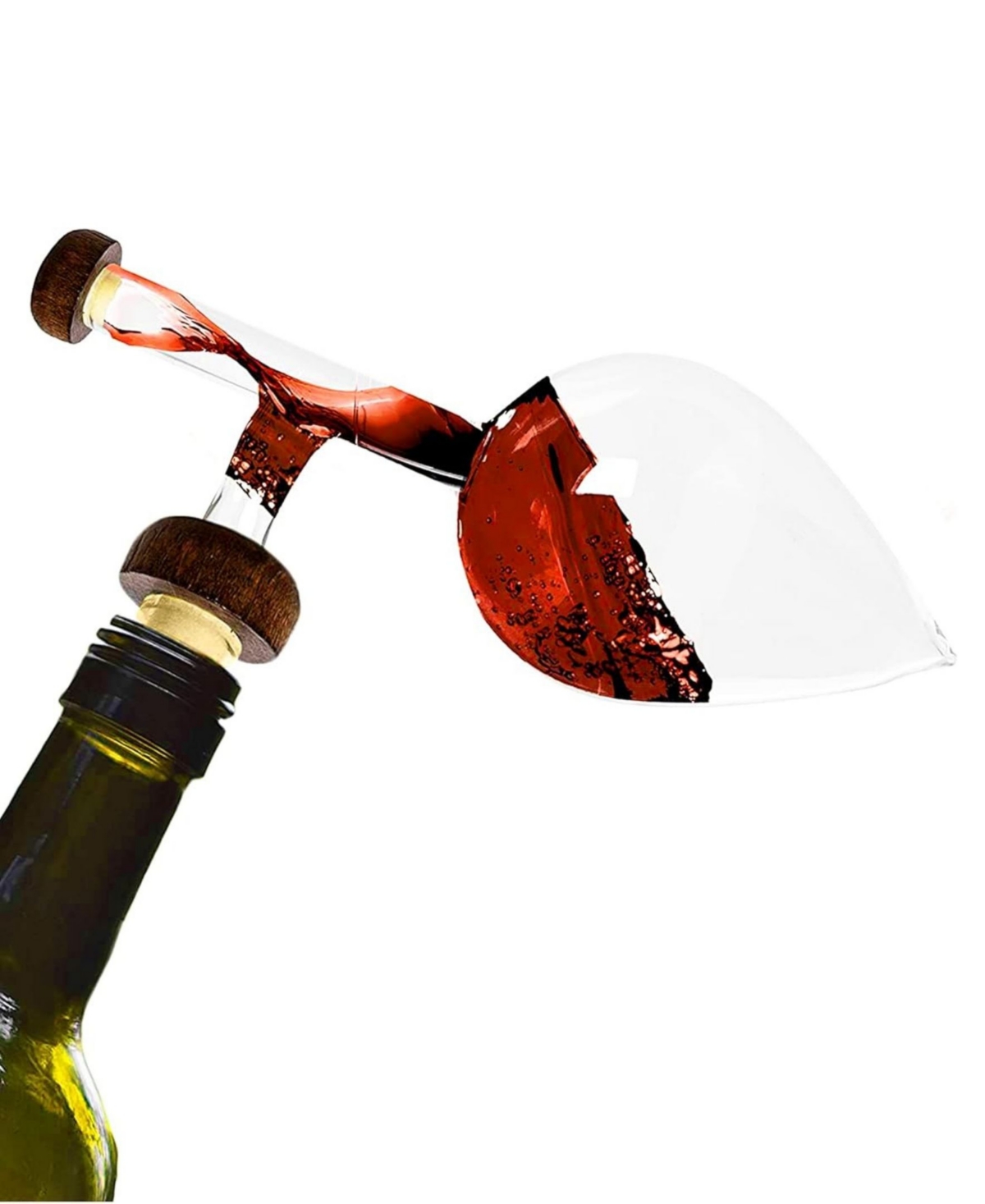 The Wine Savant Italian Wine Aerator And Decanter, Oenophile Gift, With Gift Box In Clear