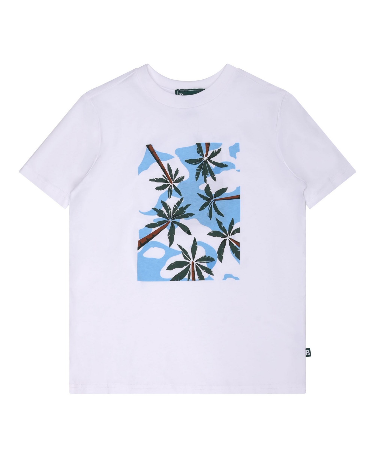 Shop Brooks Brothers B By  Big Boys Tropical Graphic T-shirt In White