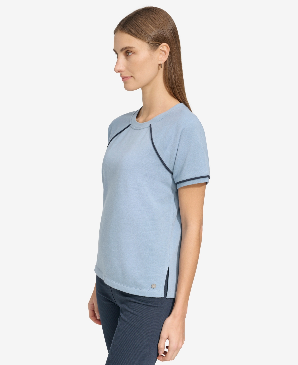 Andrew Marc Sport Women's Short-Sleeve French Terry Top