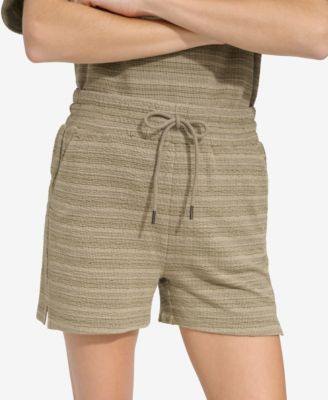 Marc New York - Women's Striped Knit Drawstring Shorts