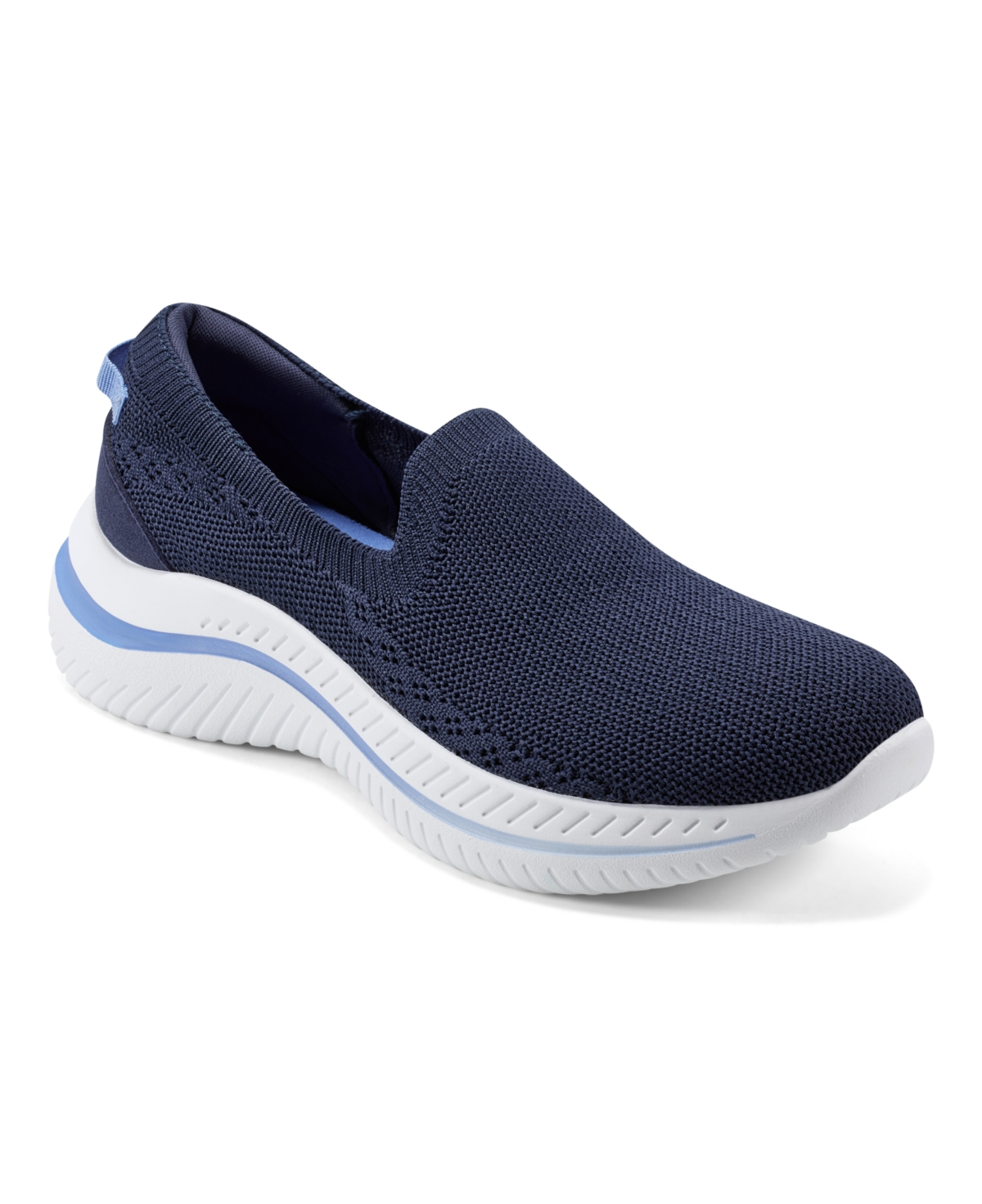 Women's Golda Slip-On Round Toe Casual Shoes - Navy - Textile